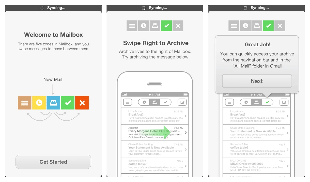 Mailbox app - 5 star app reviews