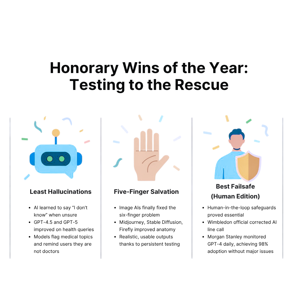 Honorary Wins of the Year: Testing to the Rescue