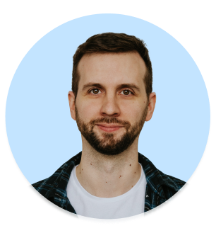 Portrait of a smiling man with a beard